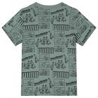 تيشرت اولاد بالشعار باللون الاسود , 2, hi-res