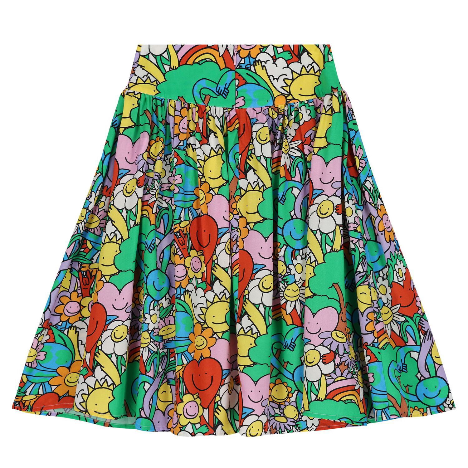 Girls Multi-Coloured Planet Earth & Friends Skirt, 1, hi-res