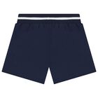 Girls Navy Blue Logo Shorts Set, 1, hi-res