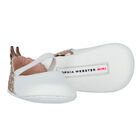 حذاء بنات ما قبل المشي باللون الأبيض والذهبي, 1, hi-res