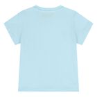 Younger Blue & White Teddy Bear Shorts Set, 1, hi-res