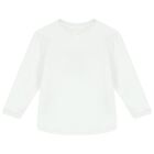 بدلة أولاد رياضية بالشعار باللون الأبيض, 1, hi-res