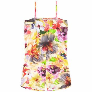 Girls Floral Playsuit