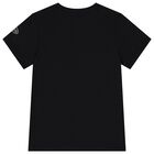 Boys Black Logo T-Shirt, 2, hi-res