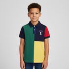 Boys Multi-Coloured Logo Polo Shirt, 1, hi-res