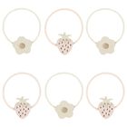 مشابك شعر بنات بالفراولة باللون الوردى والعاجى, 1, hi-res