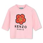 Younger Girls Pink Boke Flower Long Sleeve Top , 1, hi-res