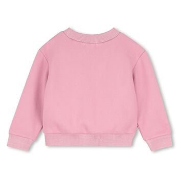 Girls Pink Sequin Sweatshirt