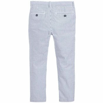 Boys Blue & White Trousers