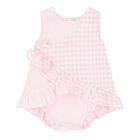 Baby Girls White & Pink Dress , 1, hi-res