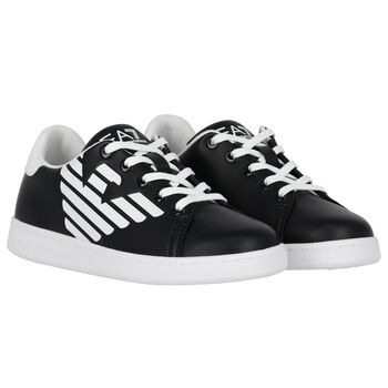 Black Logo Trainers