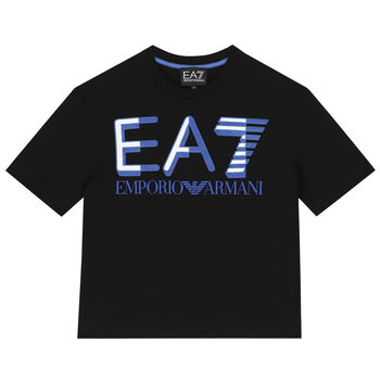 Boys Black Logo T-Shirt