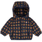 Younger Boys Blue Logo Padded Jacket, 2, hi-res