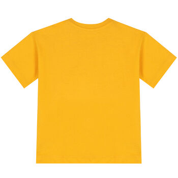 Younger Boys Orange Dinosaur T-Shirt