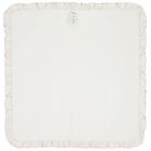 Baby Girls Ivory & Pink Wildflower Blanket, 1, hi-res