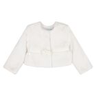 Younger Girls White Fur Coat, 1, hi-res