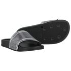 شبشب للأولاد بالشعار  باللون الأسود والفضي , 1, hi-res