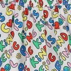 Girls White Slogan Skirt, 1, hi-res