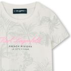 Girls Ivory Logo T-Shirt, 1, hi-res