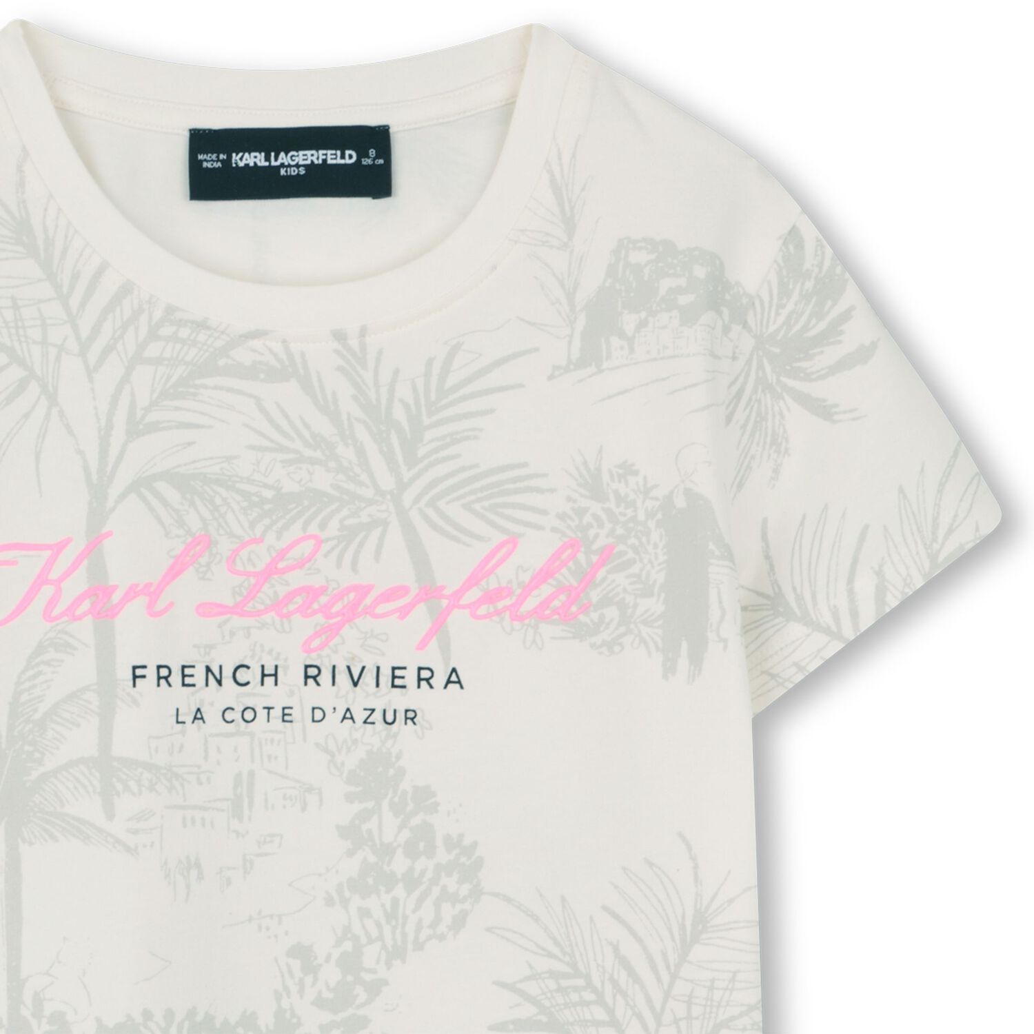 Girls Ivory Logo T-Shirt, 1, hi-res