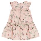 Girls Pink Floral Dress, 1, hi-res