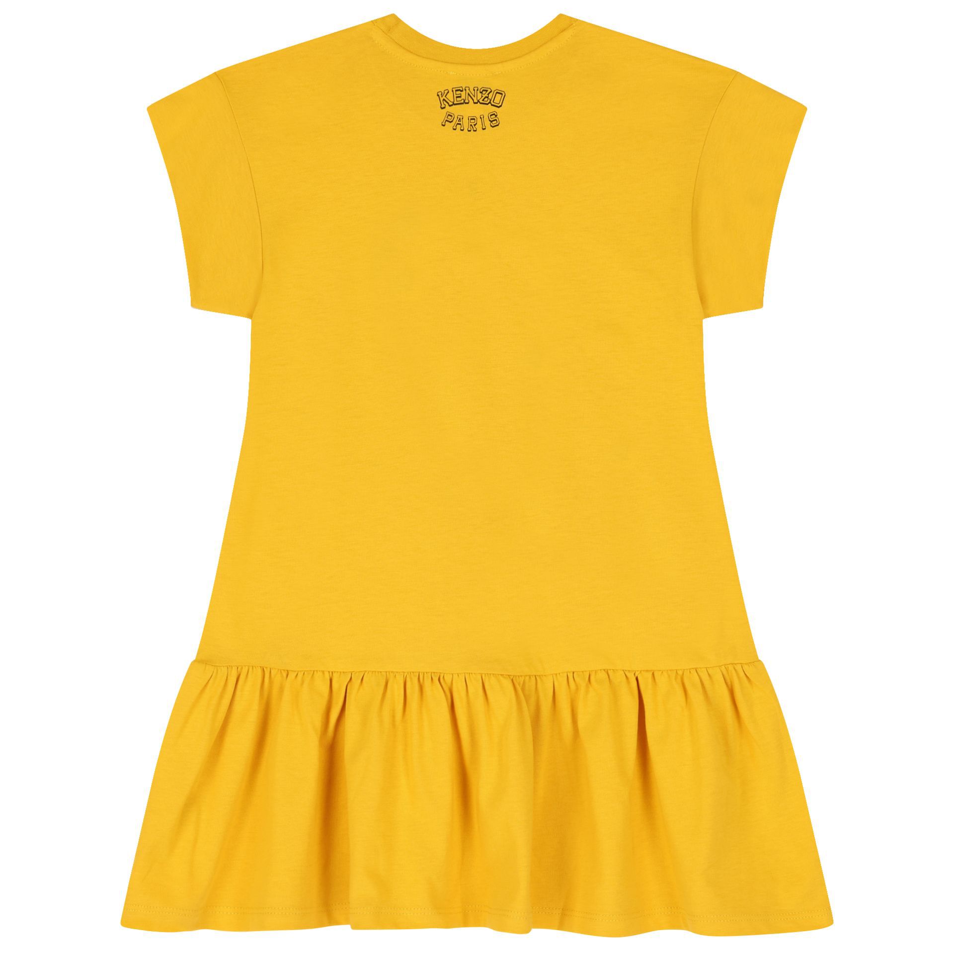 KENZO KIDS Girls Yellow Tiger Logo Dress Junior Couture Bahrain