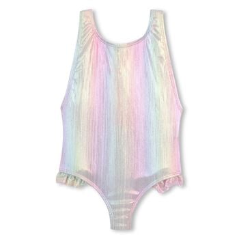Girls Iridescent Rainbow Swimsuit