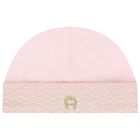 Baby Girls Pink & Gold Logo Babygrow Gift Set, 3, hi-res