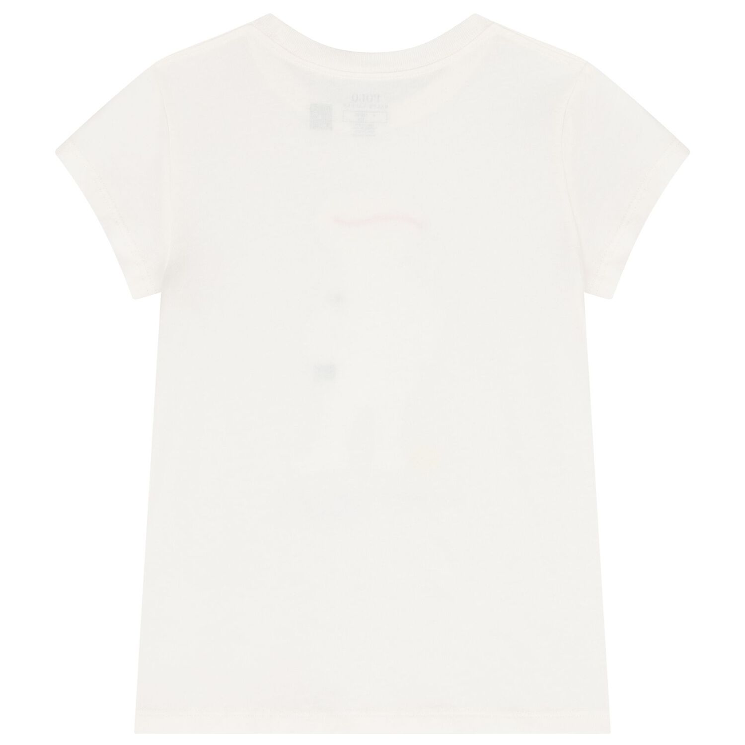 Girls White Polo Bear T-Shirt, 1, hi-res