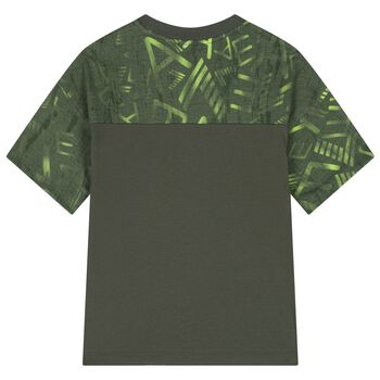Boys Green Logo T-Shirt