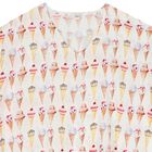 Girls White Ice Cream Kaftan, 1, hi-res