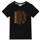 طقم شورت بالشعار باللون الأسود للأولاد, 1, hi-res