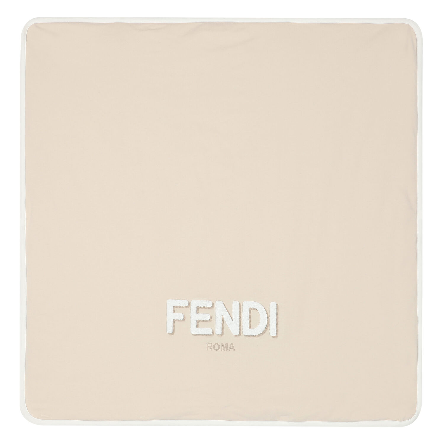 Beige Logo Baby Blanket, 2, hi-res