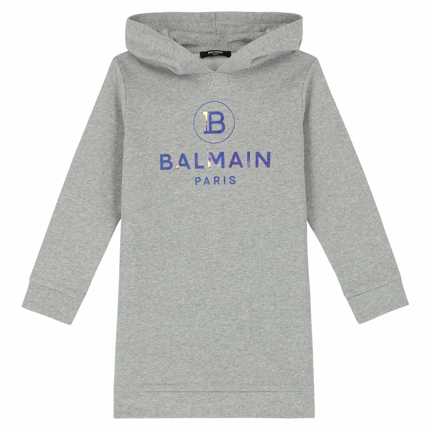 Girls Grey Logo Dress, 1, hi-res image number null