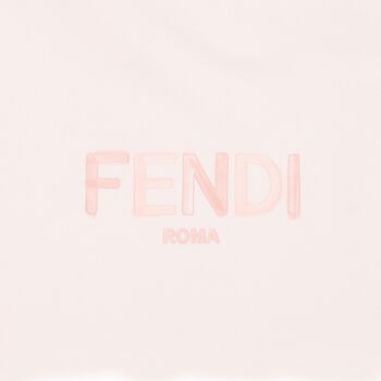 Baby Girls Pink & White Logo Baby Nest