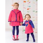 Girls Purple & Pink Heart Dress Set, 1, hi-res