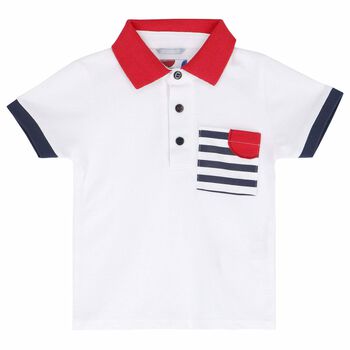 Boys White Polo Shirt