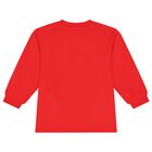 فستان بنات بشعار تيدى باللون الأحمر, 2, hi-res