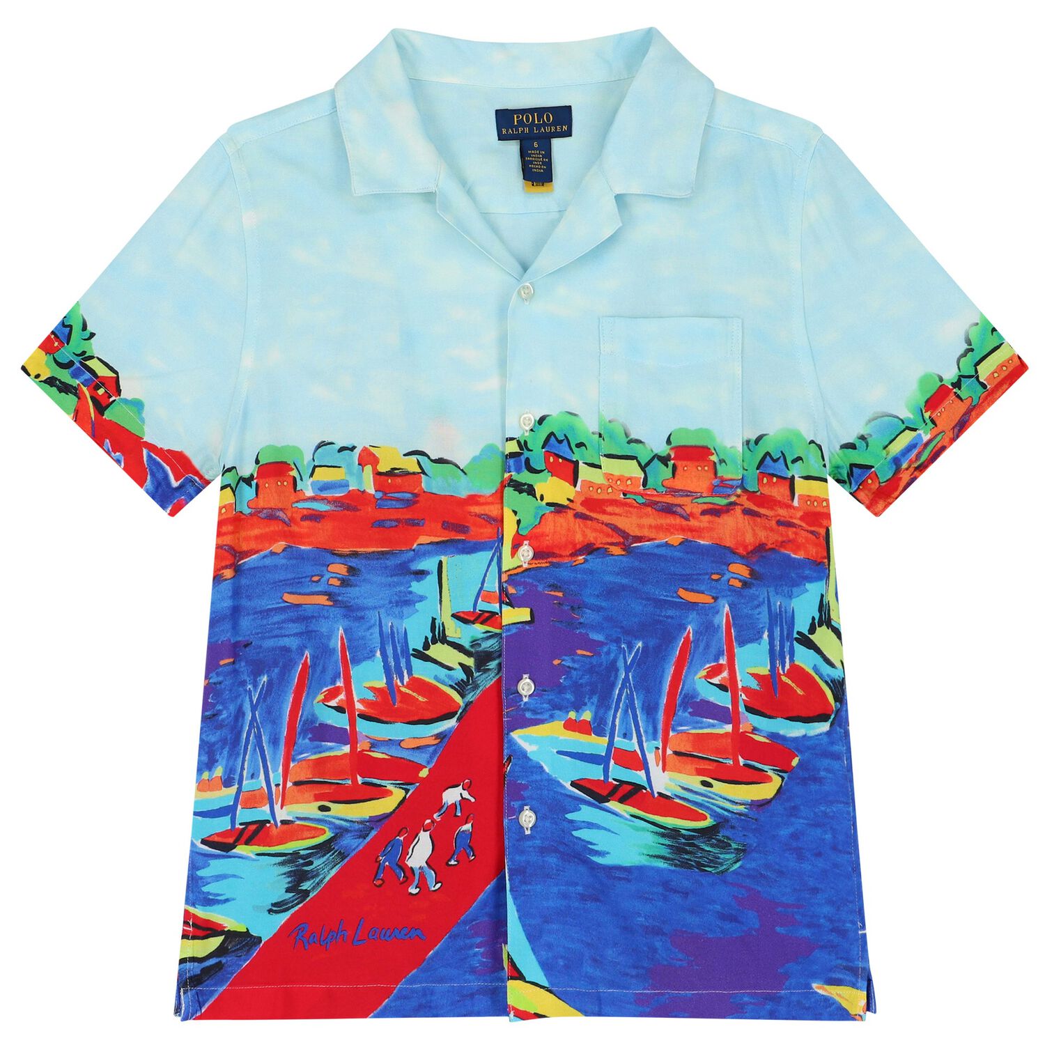 Boys Blue Logo Shirt, 1, hi-res image number null