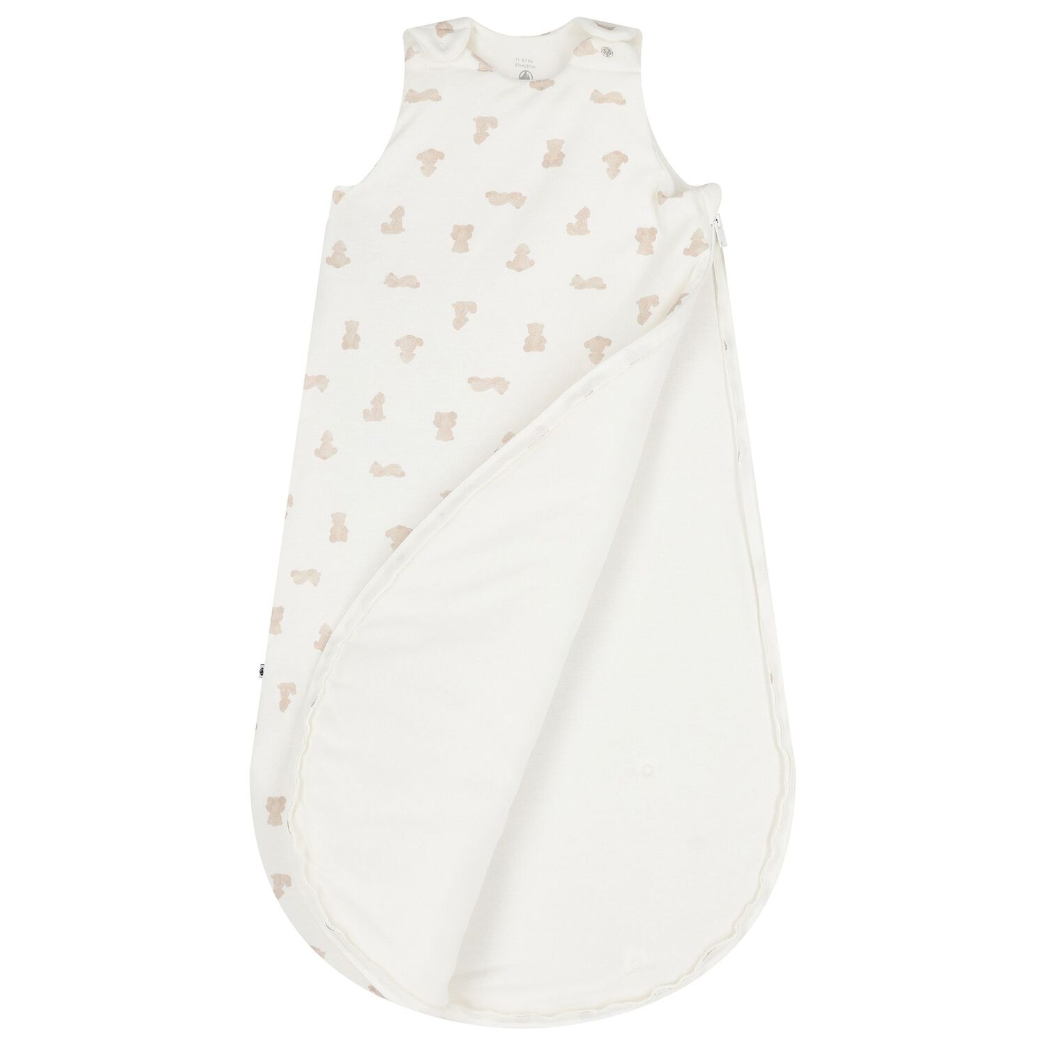 Ivory & Beige Teddy Bear Baby Sleeping Bag, 1, hi-res