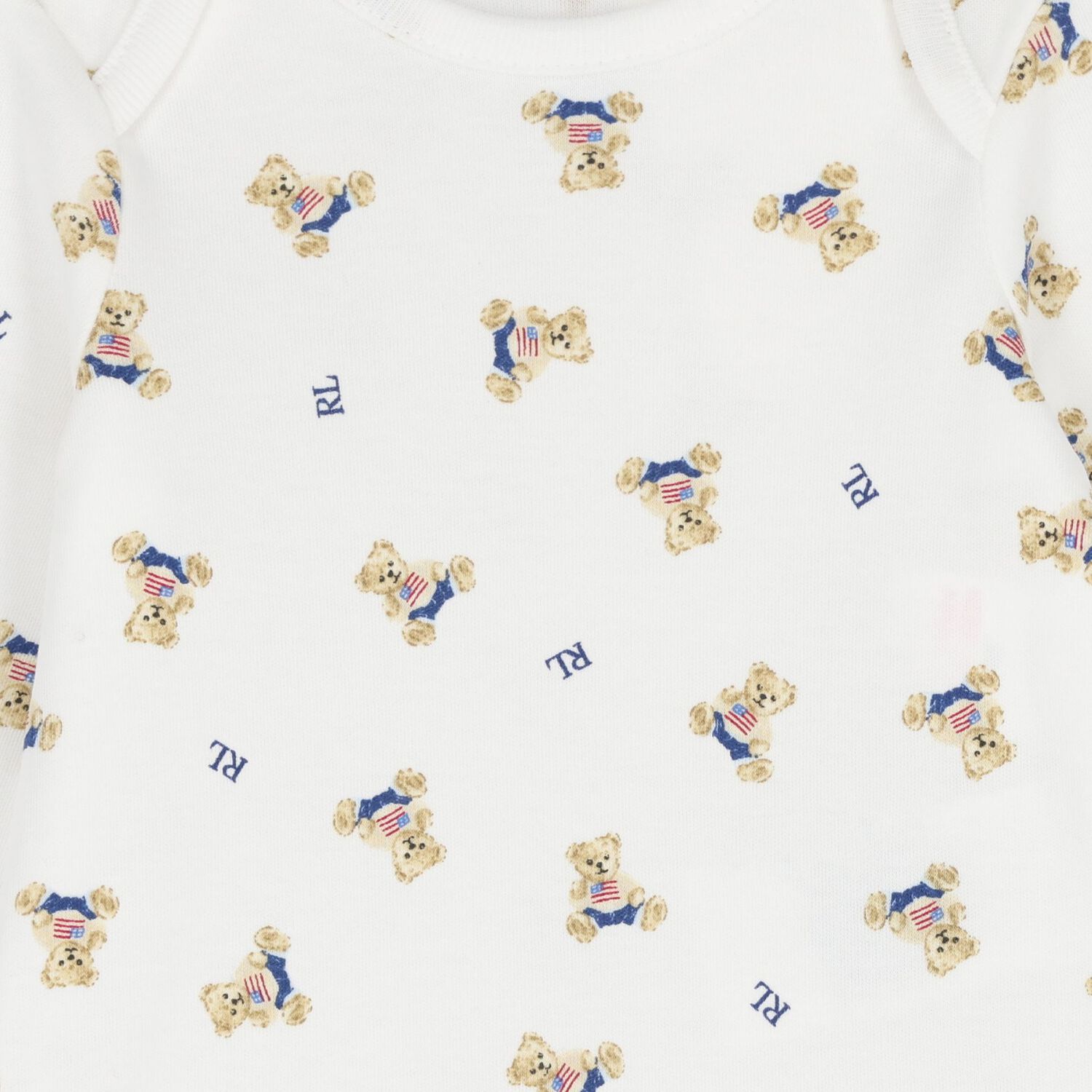 Baby Boys White Polo Bear Bodysuits ( 2 Pack ), 1, hi-res