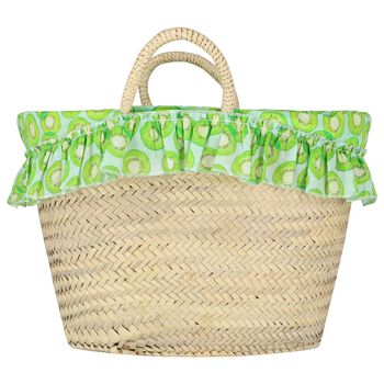 Girls Beige Kiwi Beach Bag