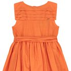 Girls Orange Embroidered Dress, 1, hi-res