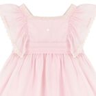 Younger Girls Pink Chiffon Dress, 2, hi-res