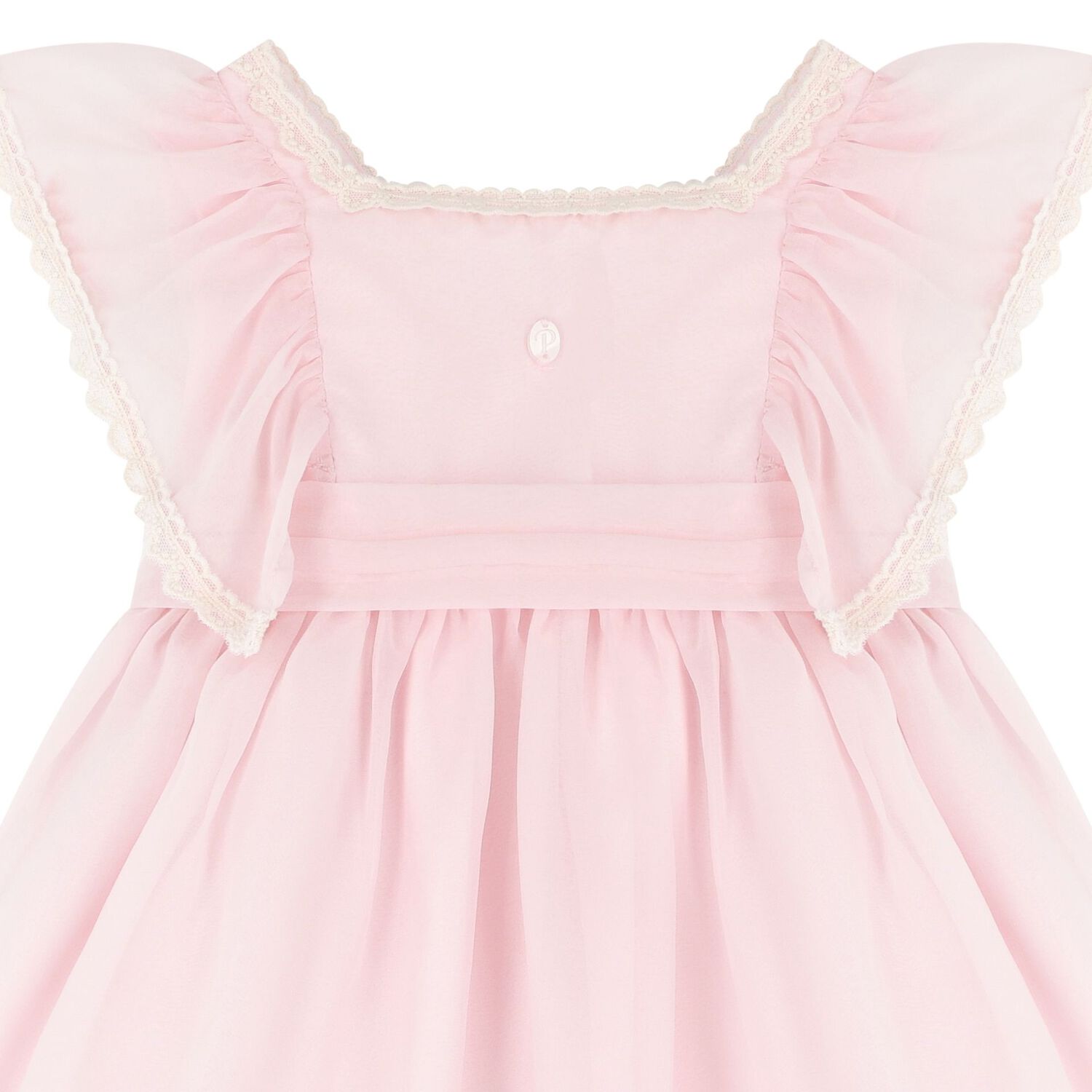 Younger Girls Pink Chiffon Dress, 2, hi-res image number null