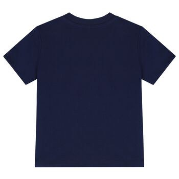 Baby Boys Navy Blue Polo Bear T-Shirt