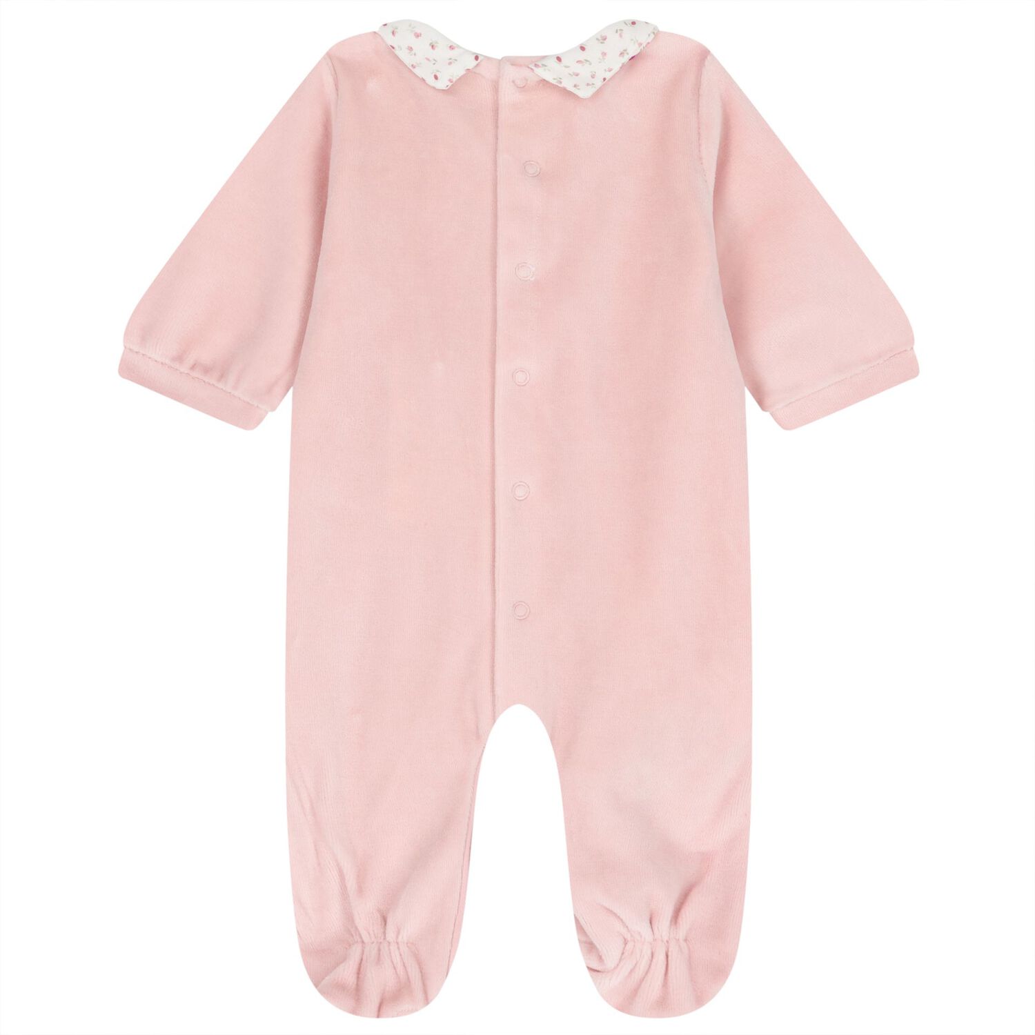 Baby Girls Pink Floral Babygrows ( 2-Pack ), 2, hi-res