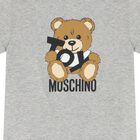Grey Teddy Bear Logo T-Shirt, 7, hi-res