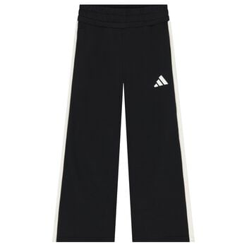 Girls Black Logo Trousers