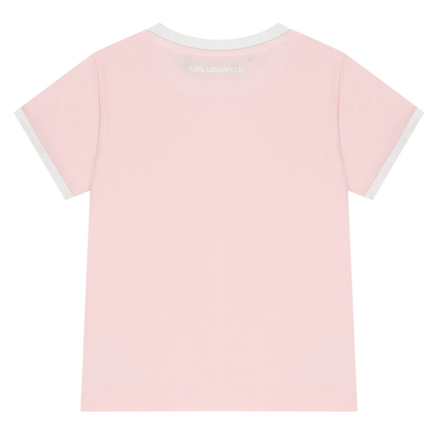 Girls Pink & White Logo T-Shirt, 3, hi-res